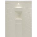 Lippert 34IN X 34IN NEO ANGLE SHOWER SURROUND; SLATE FINISH; 68IN TALL - PARCHMENT 306203